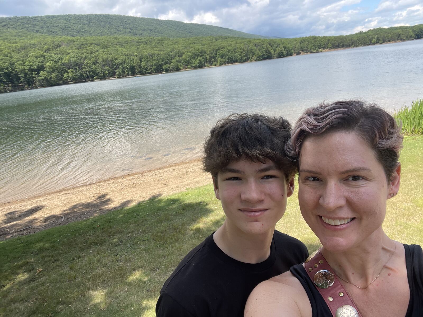 My mom and I on a trip while she was in treatment