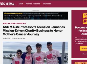 Cancer Kicks was featured by Small Wars Journal. We are so excited to see our cause highlighted!