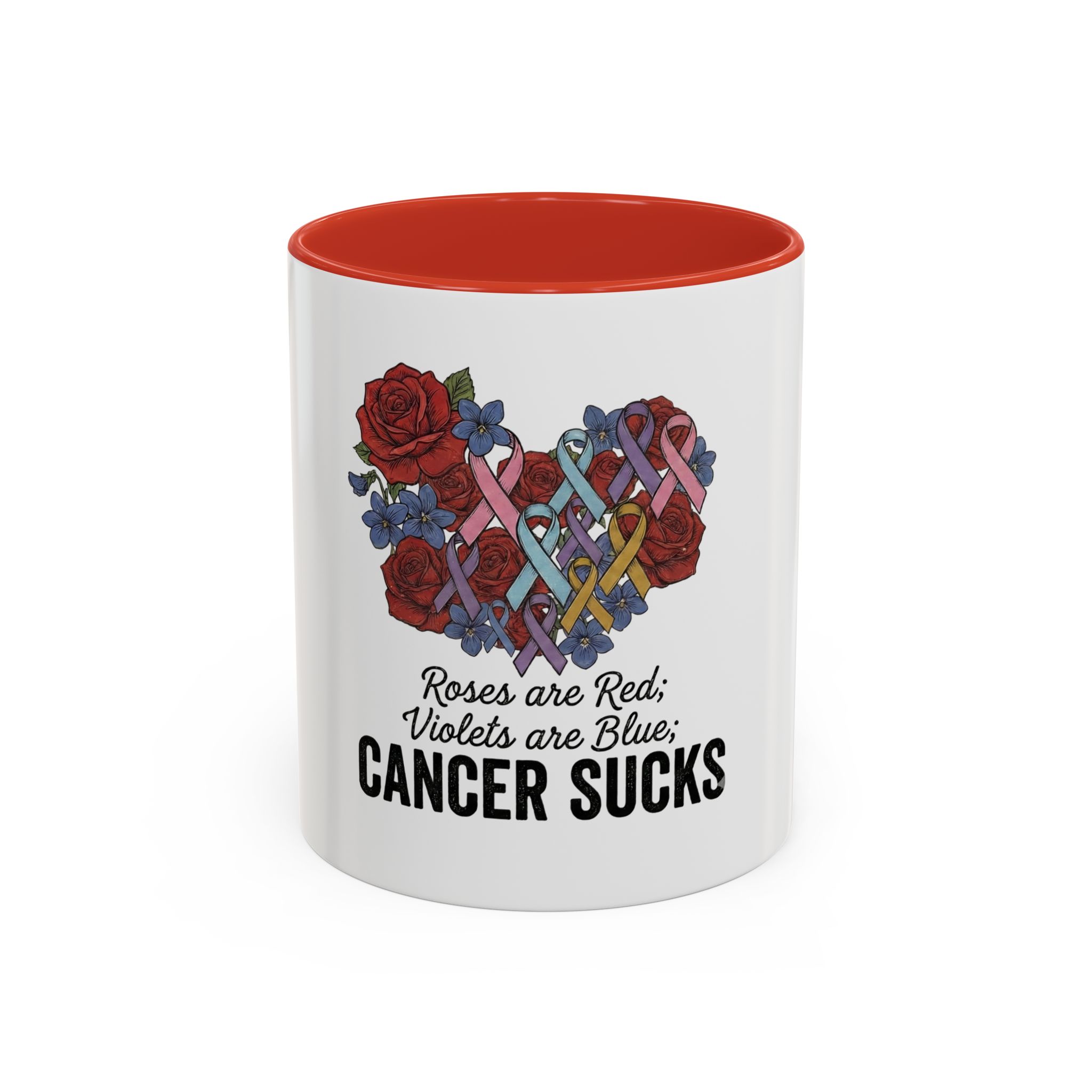 Roses Are Red Breast Cancer Awareness Mug
